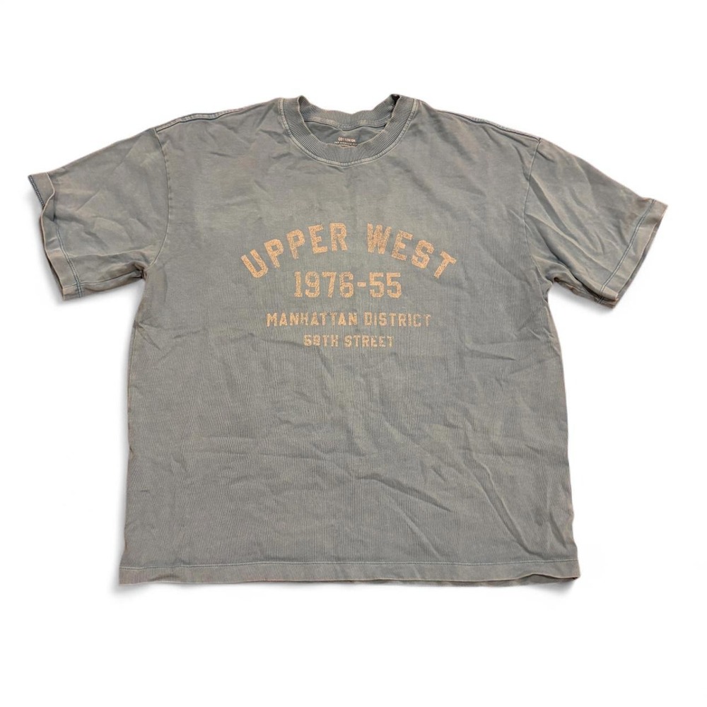Cotton On Mens Upper West Manhattan District Graphic T-Shirt Blue Small